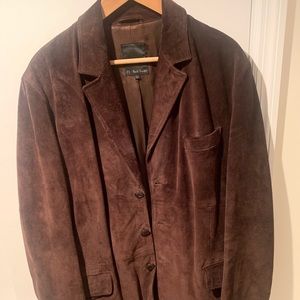 Paul Smith Men’s Suede Blazer (Dark Brown)